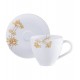 Xícara 100ml Avulsa de Café Amarilis Tramontina em Porcelana Decorada